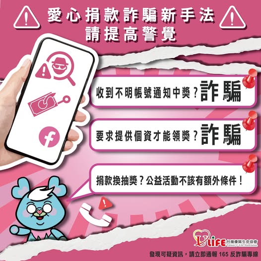 捐款抽獎中紅包,小心愛心變毒藥!